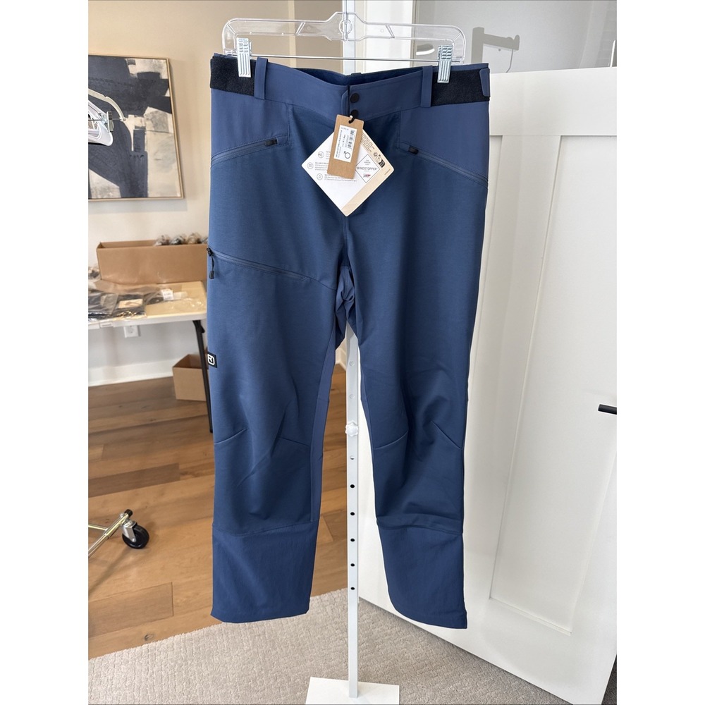 ORTOVOX Ortler Softshell Plus Pants Men M Blue Nunatak Ski  NWT